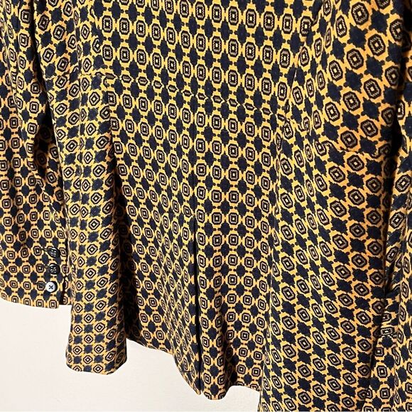 CAbi Kensington Proper Standout Blazer Style 3372 Yellow Gold/Blue Size Medium - Picture 12 of 12